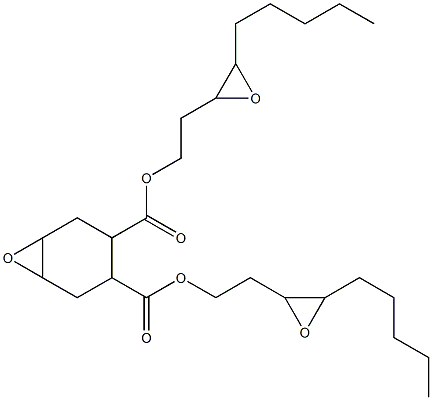 7-Oxabicyclo[4.1.0]heptane-3,4-dicarboxylic acid bis(3,4-epoxynonan-1-yl) ester Struktur