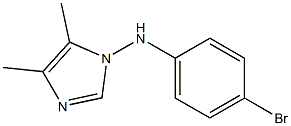 4,5-Dimethyl-N-(4-bromophenyl)-1H-imidazole-1-amine Struktur