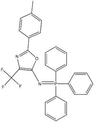 4-(Trifluoromethyl)-2-(4-methylphenyl)-5-[(triphenylphosphoranylidene)amino]oxazole Struktur