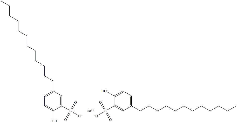 Bis(2-hydroxy-5-dodecylbenzenesulfonic acid)calcium salt Struktur