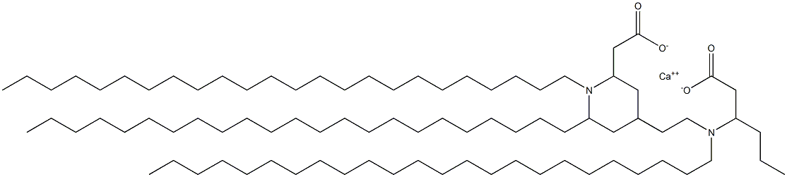 Bis[3-(ditetracosylamino)hexanoic acid]calcium salt Struktur