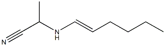 N-(1-Cyanoethyl)-1-hexenylamine Struktur