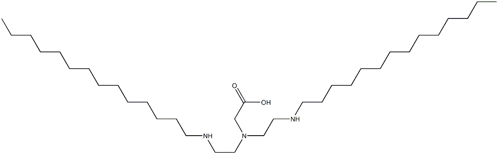 N,N-Bis[2-(tetradecylamino)ethyl]glycine Struktur