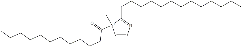 1-Methyl-1-dodecanoyl-2-tridecyl-1H-imidazol-1-ium Struktur