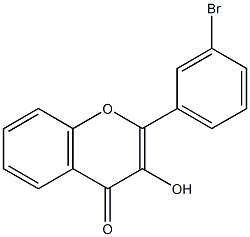 3-Hydroxy-3'-bromoflavone Struktur