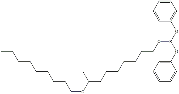 Phosphorous acid 8-(nonyloxy)nonyldiphenyl ester Struktur