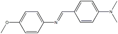 N,N-Dimethyl-4-[(4-methoxyphenyl)iminomethyl]aniline Struktur