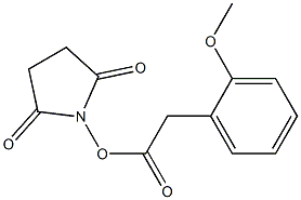 2-Methoxybenzeneacetic acid succinimidyl ester Struktur