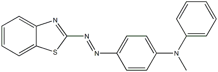 N-[p-(Benzothiazol-2-ylazo)phenyl]-N-methylaniline Struktur