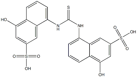 8,8'-Thioureylenebis(4-hydroxy-2-naphthalenesulfonic acid) Struktur