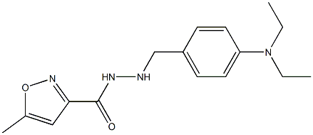 N'-(4-Diethylaminobenzyl)-5-methyl-3-isoxazolecarbohydrazide Struktur