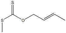 Dithiocarbonic acid O-(2-butenyl)S-methyl ester Struktur