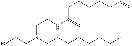 N-[2-[N-(2-Hydroxyethyl)-N-octylamino]ethyl]-7-octenamide Struktur