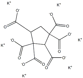 1,1,2,3,3,4-Cyclopentanehexacarboxylic acid hexapotassium salt Struktur