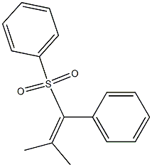 2-Methyl-1-phenyl-1-phenylsulfonyl-1-propene Struktur