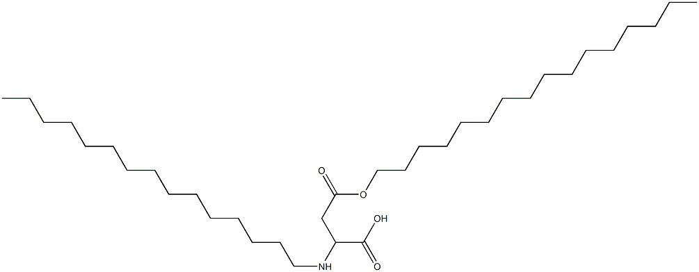 2-Pentadecylamino-3-(hexadecyloxycarbonyl)propionic acid Struktur