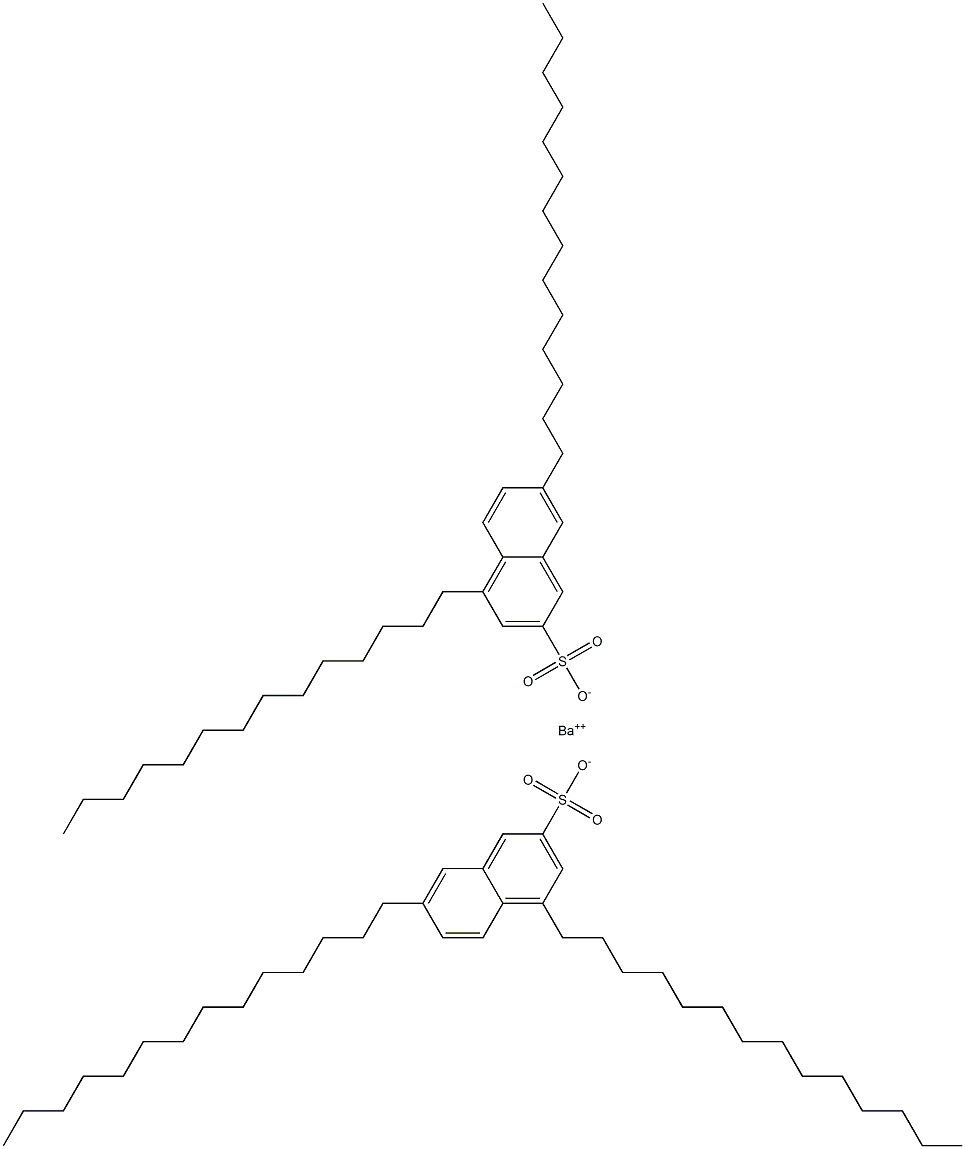 Bis(4,7-ditetradecyl-2-naphthalenesulfonic acid)barium salt Struktur