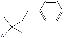 1-Bromo-1-chloro-2-benzylcyclopropane Struktur