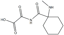 2-[[[1-[Methylamino]cyclohexyl]carbonyl]amino]-2-oxoacetic acid Struktur