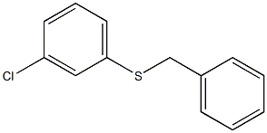 3-Chloro-1-[[(phenyl)methyl]thio]benzene Struktur