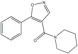 4-(Piperidinocarbonyl)-5-phenylisoxazole Struktur