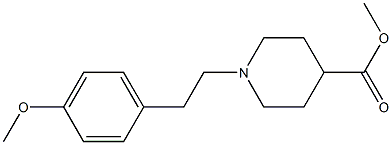 1-[2-(4-Methoxyphenyl)ethyl]piperidine-4-carboxylic acid methyl ester Struktur