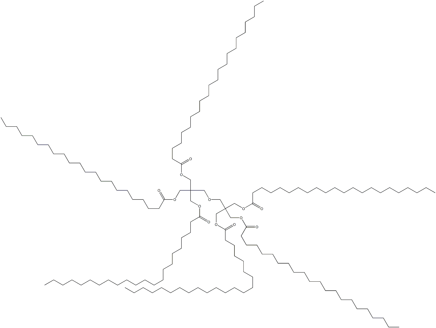 2,2'-[Oxybis(methylene)]bis[2-[(1-oxodocosyloxy)methyl]-1,3-propanediol didocosanoate] Struktur