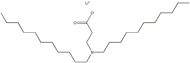 3-(Diundecylamino)propanoic acid lithium salt Struktur