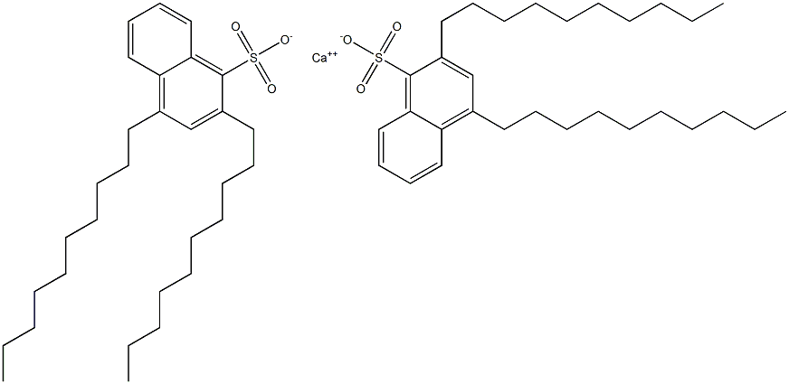 Bis(2,4-didecyl-1-naphthalenesulfonic acid)calcium salt Struktur