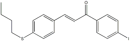 4-((Butylthio))-4'-iodochalcone Struktur