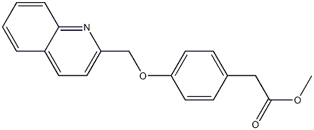 4-(2-Quinolinylmethoxy)benzeneacetic acid methyl ester Struktur