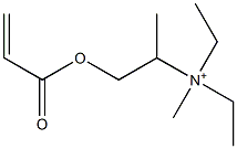 N,N-Diethyl-N-methyl-1-(1-oxo-2-propenyloxy)-2-propanaminium Struktur