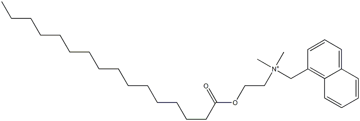 N,N-Dimethyl-N-[2-[(1-oxohexadecyl)oxy]ethyl]-1-naphthalenemethanaminium Struktur