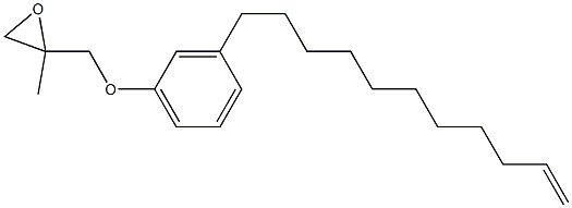 3-(10-Undecenyl)phenyl 2-methylglycidyl ether Struktur