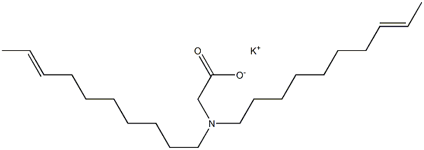 N,N-Di(8-decenyl)glycine potassium salt Struktur