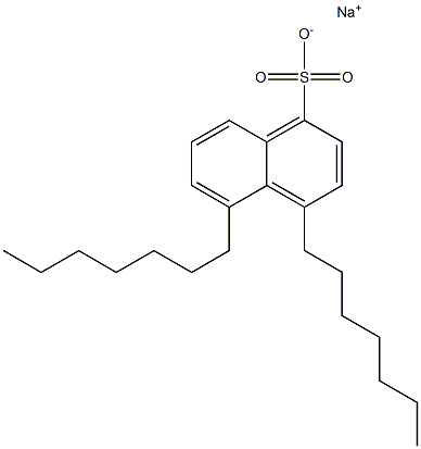 4,5-Diheptyl-1-naphthalenesulfonic acid sodium salt Struktur