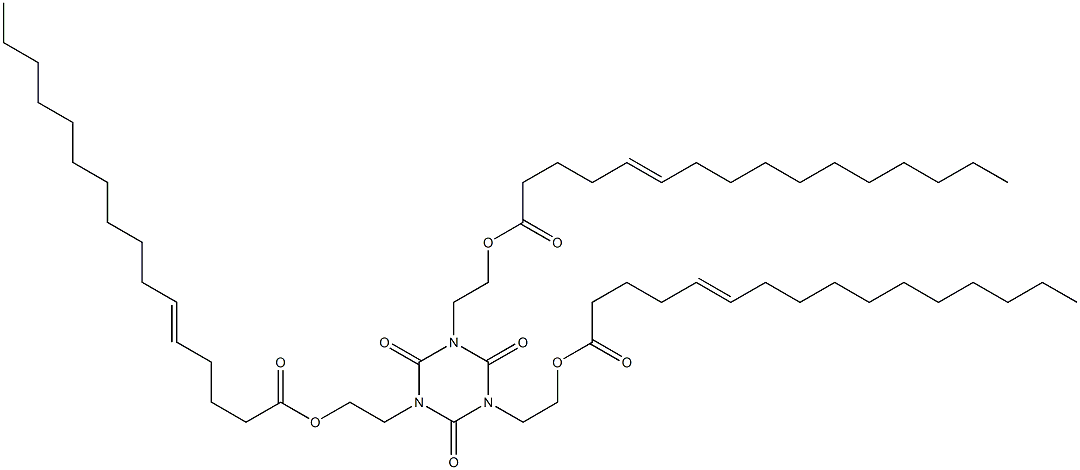 1,3,5-Tris[2-(5-hexadecenoyloxy)ethyl]hexahydro-1,3,5-triazine-2,4,6-trione Struktur