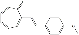 2-[2-(4-Methoxyphenyl)ethenyl]cyclohepta-2,4,6-trien-1-one Struktur