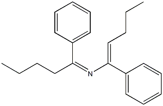 N-(1-Phenylpentylidene)-1-phenyl-1-pentenylamine Struktur