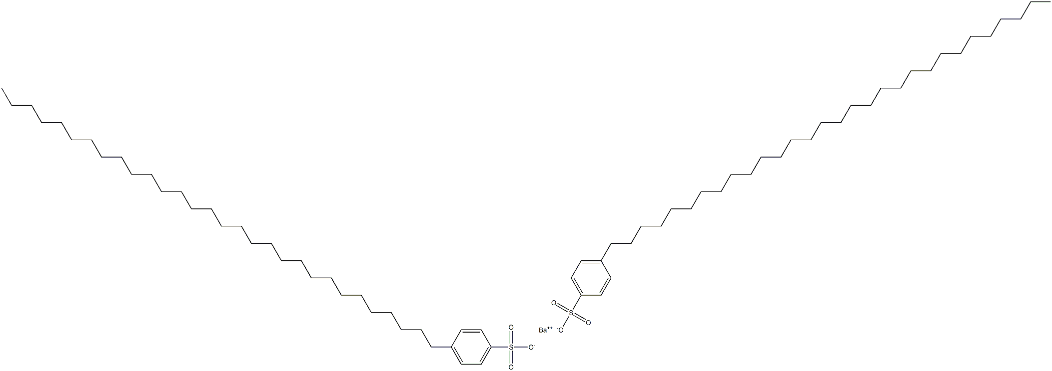 Bis(4-triacontylbenzenesulfonic acid)barium salt Struktur