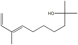 (6E)-1,1,7-Trimethyl-6,8-nonadien-1-ol Struktur