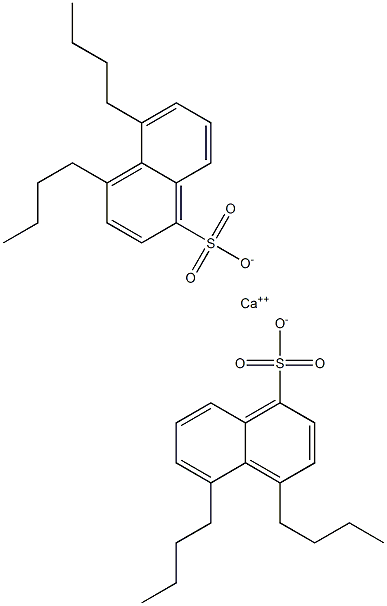 Bis(4,5-dibutyl-1-naphthalenesulfonic acid)calcium salt Struktur