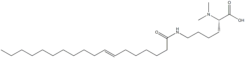 N6-(7-Octadecenoyl)-N2,N2-dimethyllysine Struktur