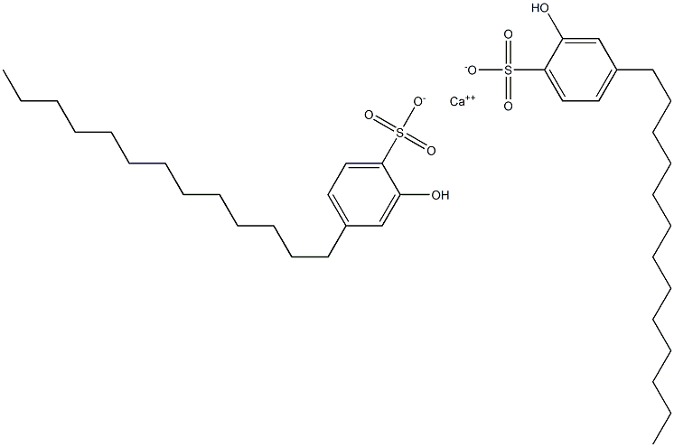 Bis(2-hydroxy-4-tridecylbenzenesulfonic acid)calcium salt Struktur