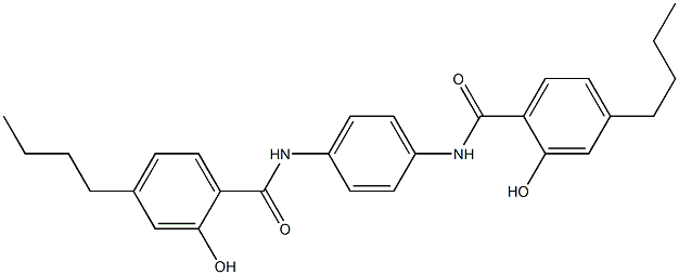 N,N'-Bis(4-butylsalicyloyl)-p-phenylenediamine Struktur