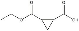 Cyclopropane-1,2-dicarboxylic acid 1-ethyl ester Struktur