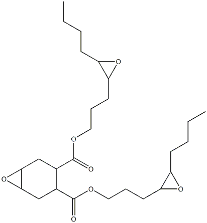 7-Oxabicyclo[4.1.0]heptane-3,4-dicarboxylic acid bis(4,5-epoxynonan-1-yl) ester Struktur