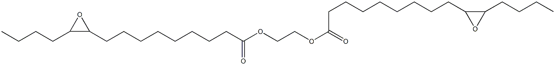 Bis(10,11-epoxypentadecanoic acid)1,2-ethanediyl ester Struktur