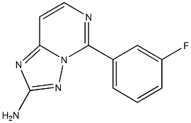 2-Amino-5-[3-fluorophenyl][1,2,4]triazolo[1,5-c]pyrimidine Struktur