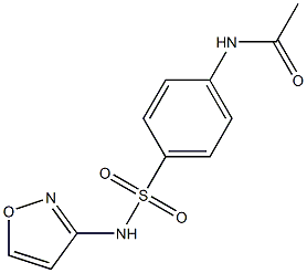 N-[4-(3-Isoxazolylaminosulfonyl)phenyl]acetamide Struktur